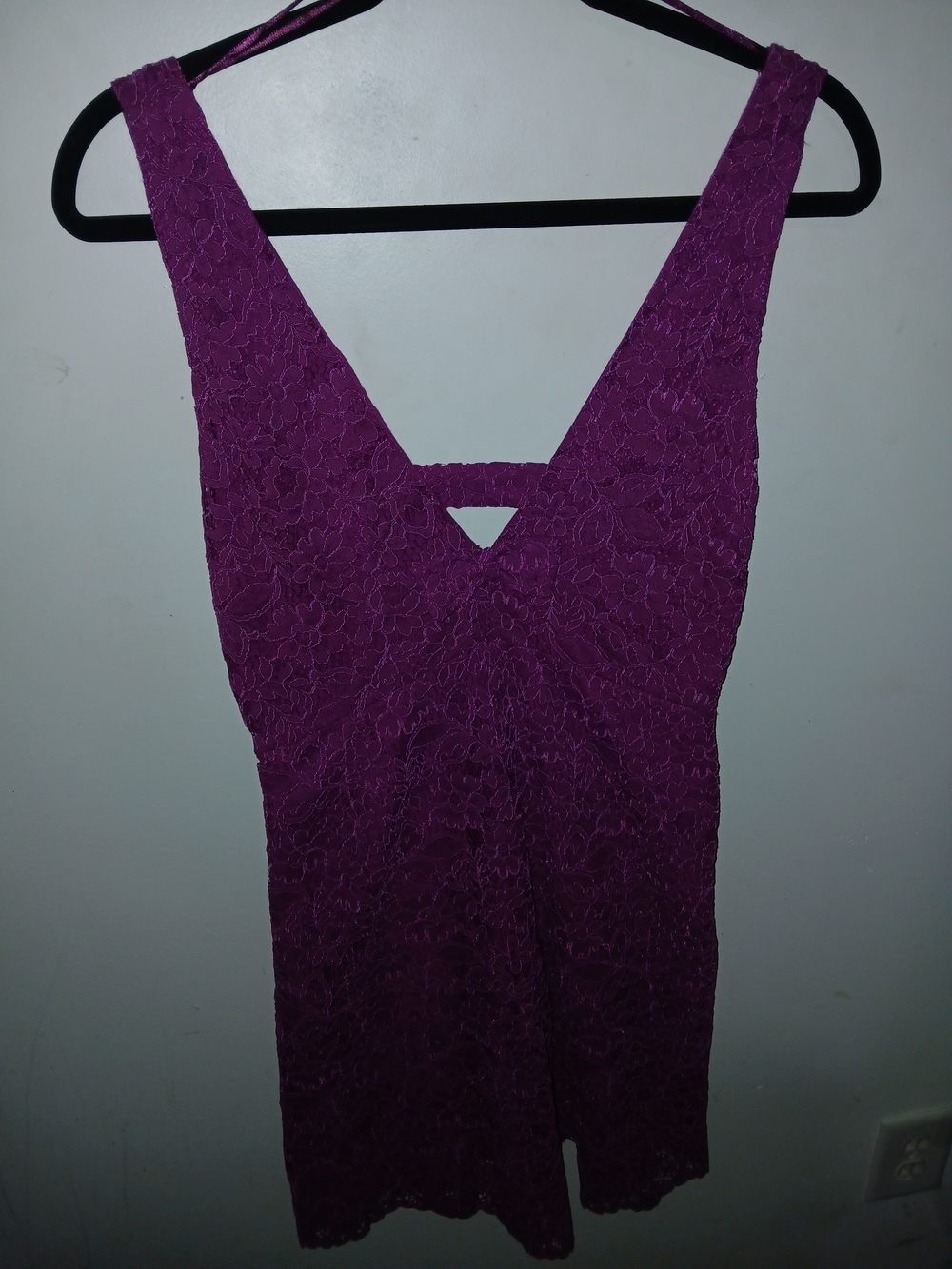 NwT Zara Purple Lace Mini Dress M